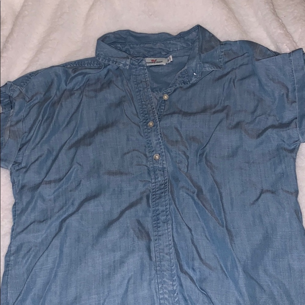 VV denim top.